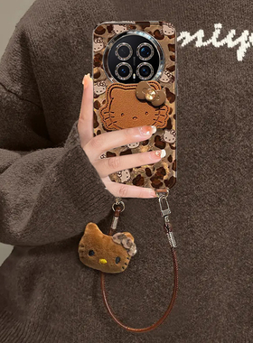 适用荣耀Magic8Pro手机壳magic7豹纹凯蒂6/5可爱卡通网红爆款4Pro高级感女3Por保护套honor全包防摔带镜头膜