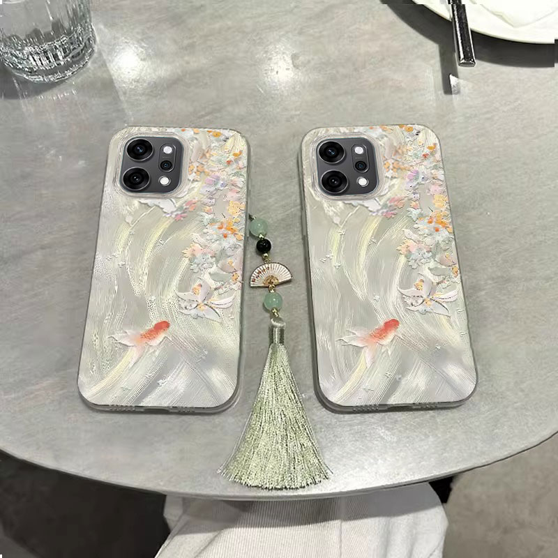 适用OPPO新款高级感带挂绳保护套