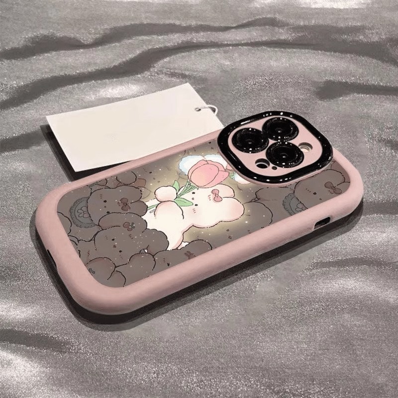 荣耀X60i手机壳x50i+玫瑰小兔x40小清新x30少女心honor新款华为荣耀200泡芙壳100全包90GT防滑防摔80se硅胶套