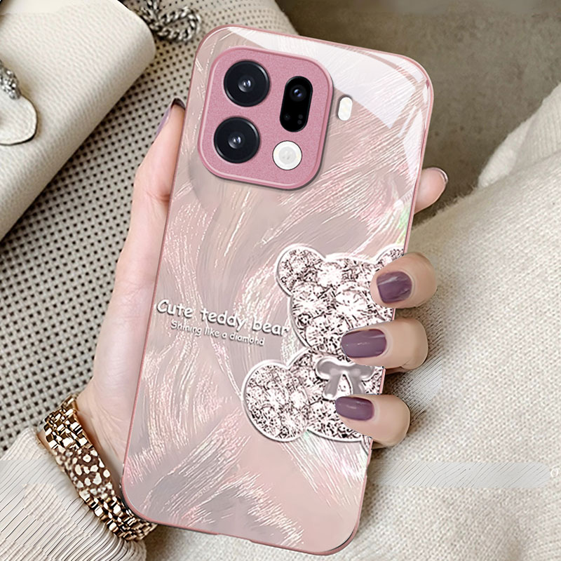 适用OPPO新款高级感轻奢风玻璃壳