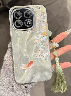 适用iQOO13手机壳12Pro桂花锦鲤11S新款爱酷Neo10自带镜头膜Z9turbo全包防摔z8x中国风挂绳7/6se轻奢高级唯美