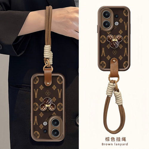 适用vivo新款高级感带挂绳保护套