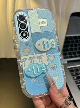 适用一加ACE5至尊版手机壳5ultra格纹小鱼ACE3Pro高级感Ace2V个性创意OnePlus新款1加13T全包防摔12镜面支架