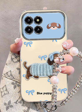 腊肠小狗适用小米14手机壳15ultra带挂绳13Pro全包软边12X防摔保护套mi11新款少女心10s网红爆款MIUI可爱卡通