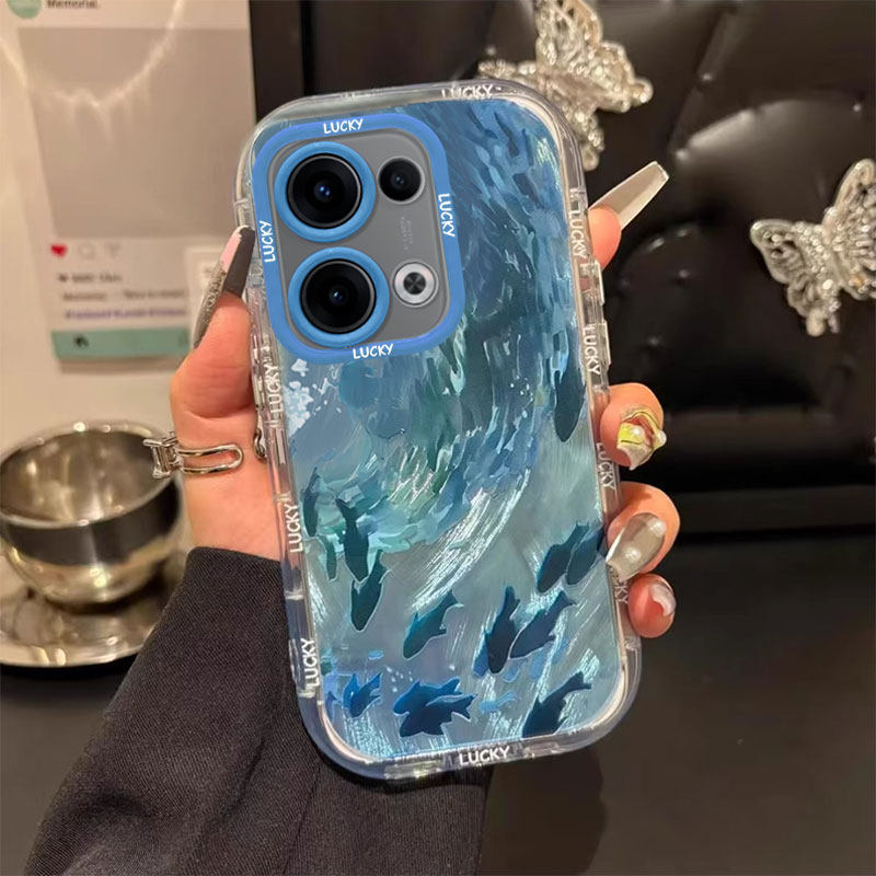 适用于opopreno13手机壳Reno14深海鱼12/11个性化创意10Pro+女性新款Reno9镜面支架8Pro高端7Se全包防摔6保护,3C数码配件,手机保护套/壳,淘宝优惠券,粉丝福利购,淘宝优惠卷