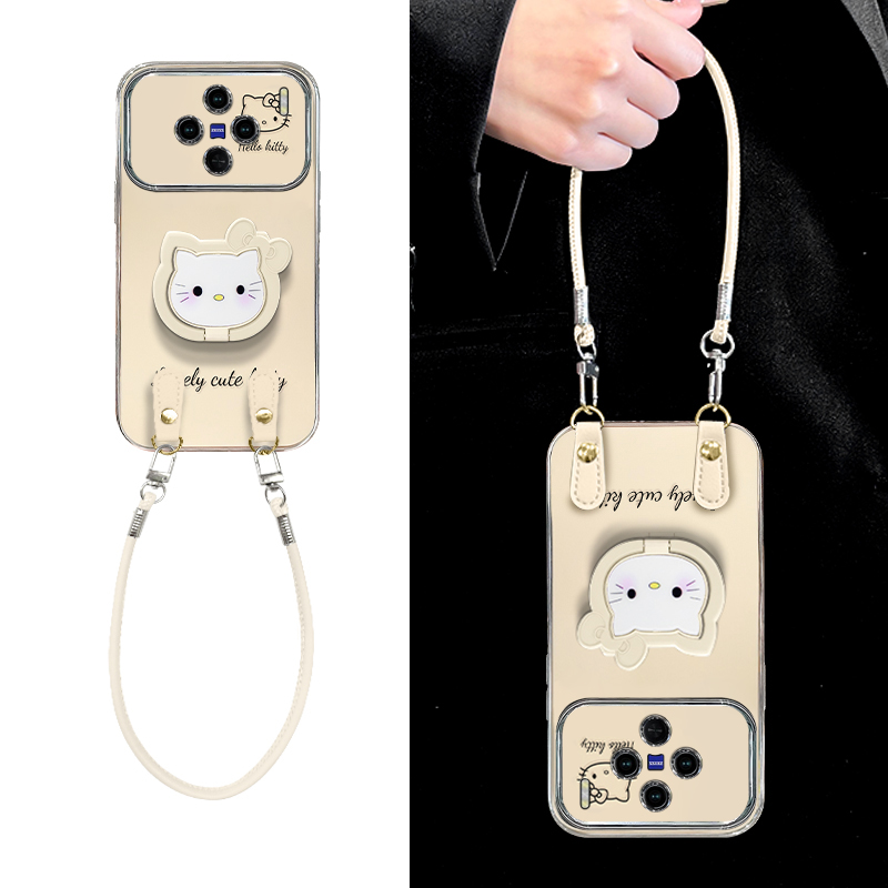 适用vivo新款高级感带挂绳保护套