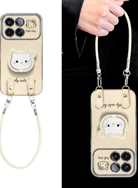 适用小米15手机壳秋冬女款15ultra小清新14Pro高级感mi13带挂绳12X全包防摔11电镀大视窗MIUI轻奢10s不会撞壳