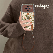 适用vivoX200手机壳X100ultra满屏玫瑰X90S高级感X80Pro少女心X70新款 vivo全包防摔X60带挂绳x50电镀银保护套