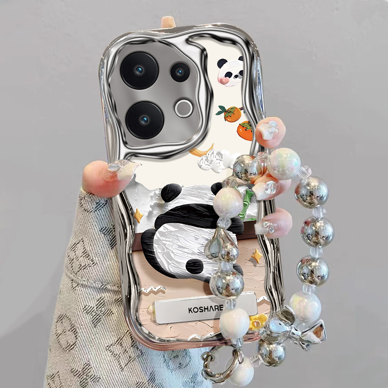 适用vivoS30手机保护壳S20油画 画熊猫S19Pro高级感s18e手錬挂绳s17电镀银s16全包防摔s15时尚爆款s30promini,3C数码配件,手机保护套/壳,淘宝优惠券,粉丝福利购,淘宝优惠卷