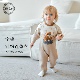Elk Zoo婴儿针织连体衣春秋款 纯棉男宝宝外出爬服哈衣新生儿衣服