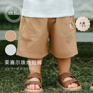 薄款 子夏季 短裤 莱赛尔男女宝宝休闲裤 Elk 婴幼儿运动裤 Zoo儿童裤