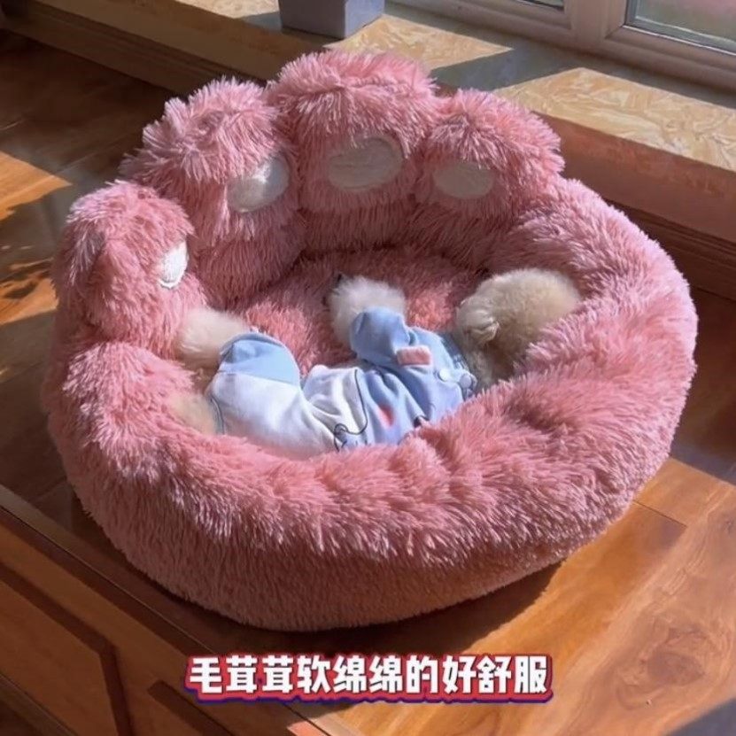 宠物狗窝冬季保暖可爱泰迪博美比熊柯基大中小型犬狗床狗垫子沙发