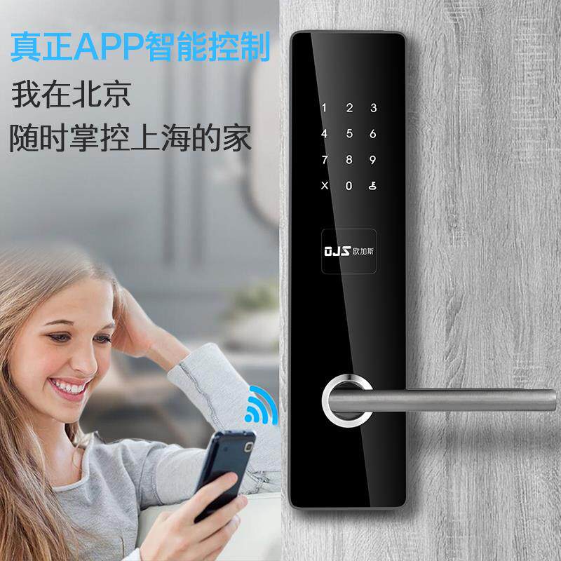 欧加斯蛋壳公寓密码锁民宿酒店出租防盗门刷卡远程app通通智能锁
