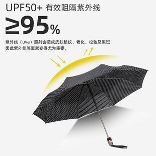 Knirps T200德国全自动开收三折折叠伞男女晴雨两用伞户外防雨伞