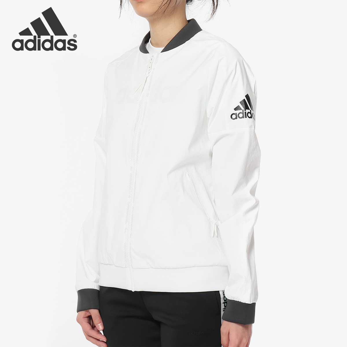 Adidas/阿迪达斯正品女子 新款运动训练外套薄款棒球服DM5258
