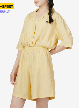 Puma/彪马正品夏季女子运动休闲宽松短袖短裤连体衣620632-42