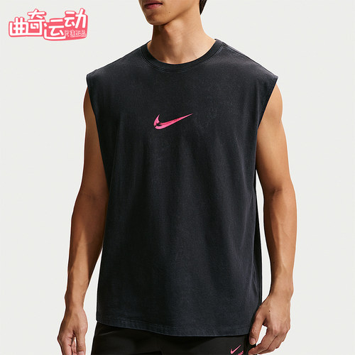 Nike/耐克正品男士经典舒适透气休闲运动背心T恤IM6145-011