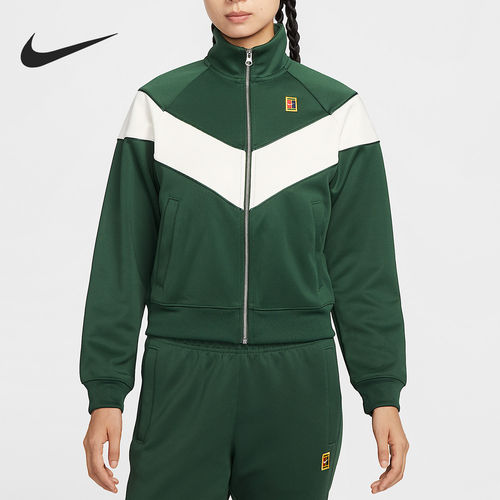 Nike/耐克正品2025秋季款女士拼接立领网球外套FZ7216-323