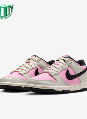 Nike/耐克正品Dunk Low GS女子大童运动复古系带板鞋FB9109-601