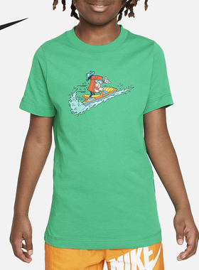 Nike/耐克正品Sportswear夏季大童卡通印花运动T恤FV5345-324