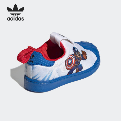 Adidas/阿迪达斯正品三叶草婴童舒适透气贝壳头运动鞋FX4882