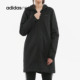 阿迪达斯正品 棉服 女子W PARKA Adidas 连帽中长款 JKT DW8351
