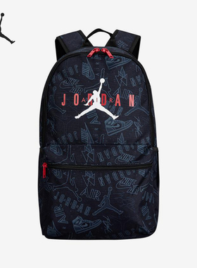 Nike/耐克正品JORDAN男女大容量满印经典双肩包JD2413006AD-001