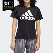 BADGE SPORT LOGO FT3078 Adidas 女子运动T恤 阿迪达斯正品