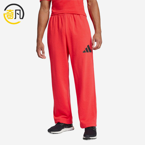 Adidas/阿迪达斯正品ESSENTIALS直筒男红色经典休闲休闲裤JF3601