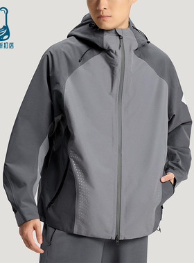 Adidas/阿迪达斯正品2025冬季款男士日常连帽拼接运动外套KH0504