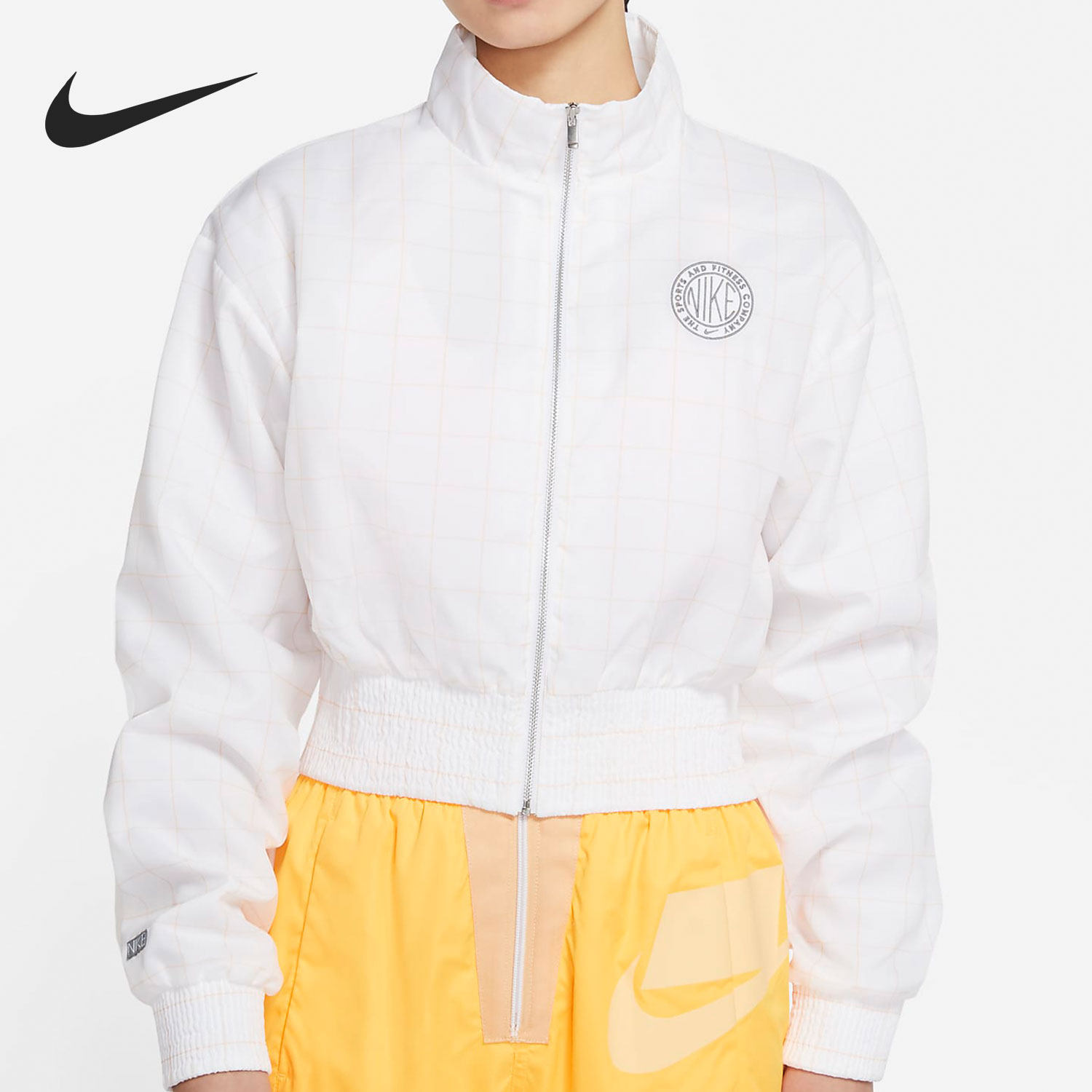 Nike/耐克正品当季新款女子立领短款休闲运动上衣外套 CZ8235-100,运动服/休闲服装,运动茄克/外套,淘宝优惠券,粉丝福利购,淘宝优惠卷