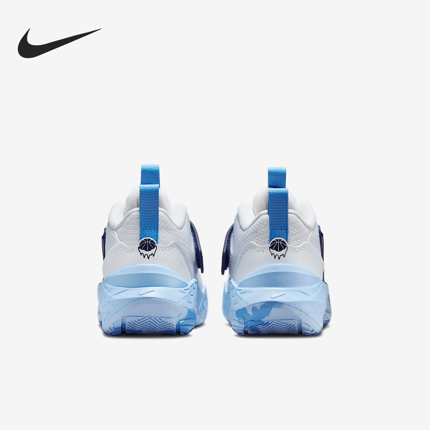 Nike/耐克正品Team Hustle 12小童网眼训练篮球鞋HF6280-100