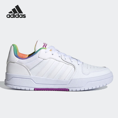 Adidas/阿迪达斯正品 neo ENTRAP 男女休闲运动鞋小白鞋 H01052