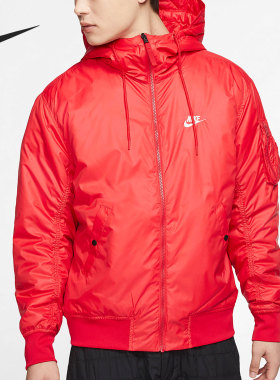 Nike/耐克正品当季男子双面穿保暖连帽休闲棉服CJ4378-657