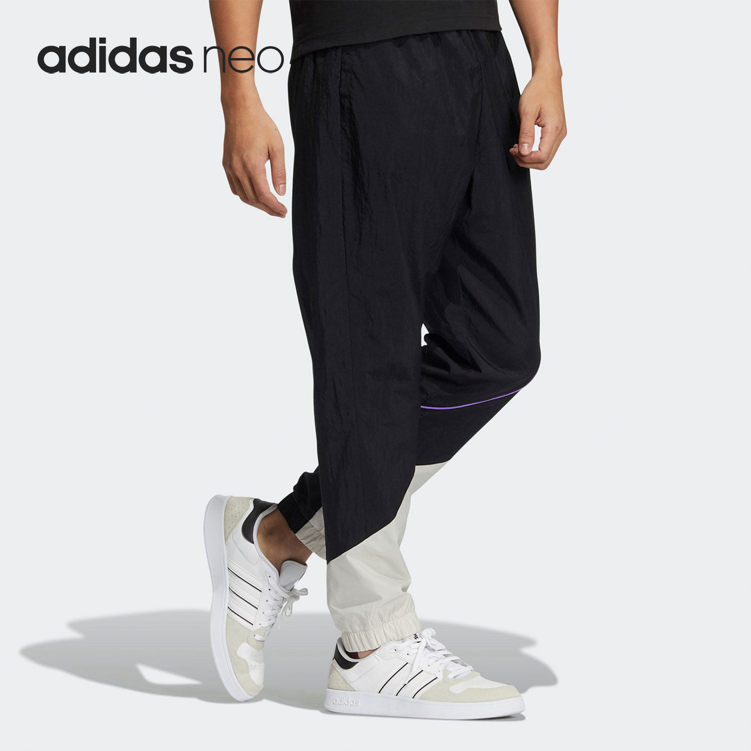 Adidas/阿迪达斯正品Neo新款男子运动休闲训练梭织长裤HH7688