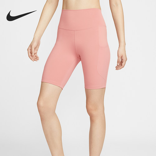 Nike/耐克正品One女士高腰口袋骑行运动休闲短裤FZ6759-685