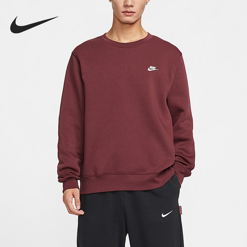 Nike/耐克正品2025秋季款男士刺绣耐穿休闲卫衣FN3887-619