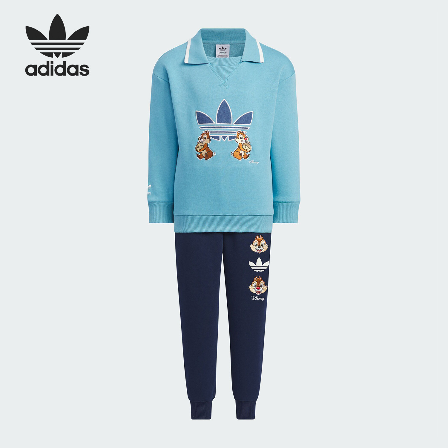 Adidas/阿迪达斯正品三叶草小童迪士尼联名运动套装JC6808