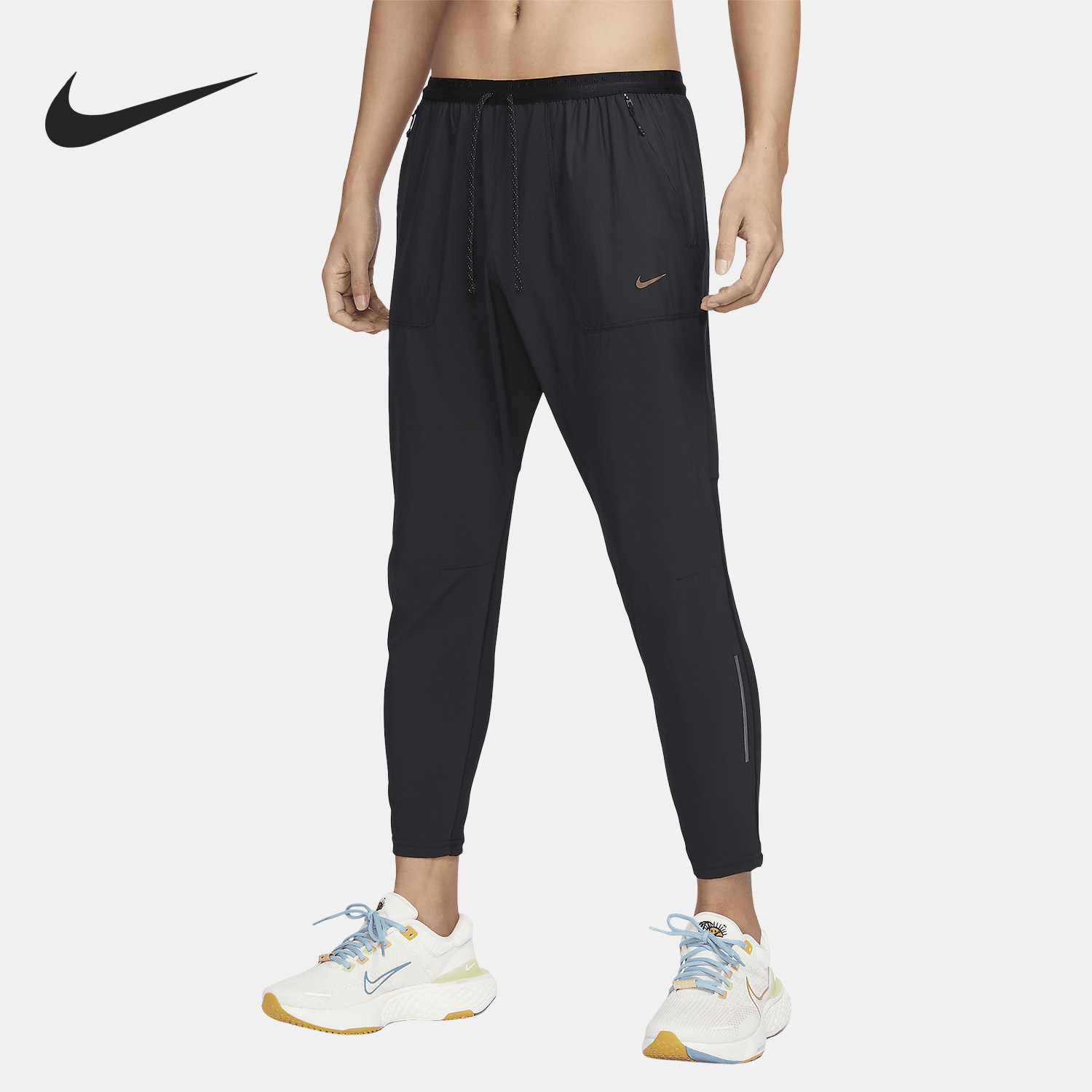 Nike/耐克正品运动休闲夏季新款男士防晒跑步系带长裤FN3975-010 - 实物图