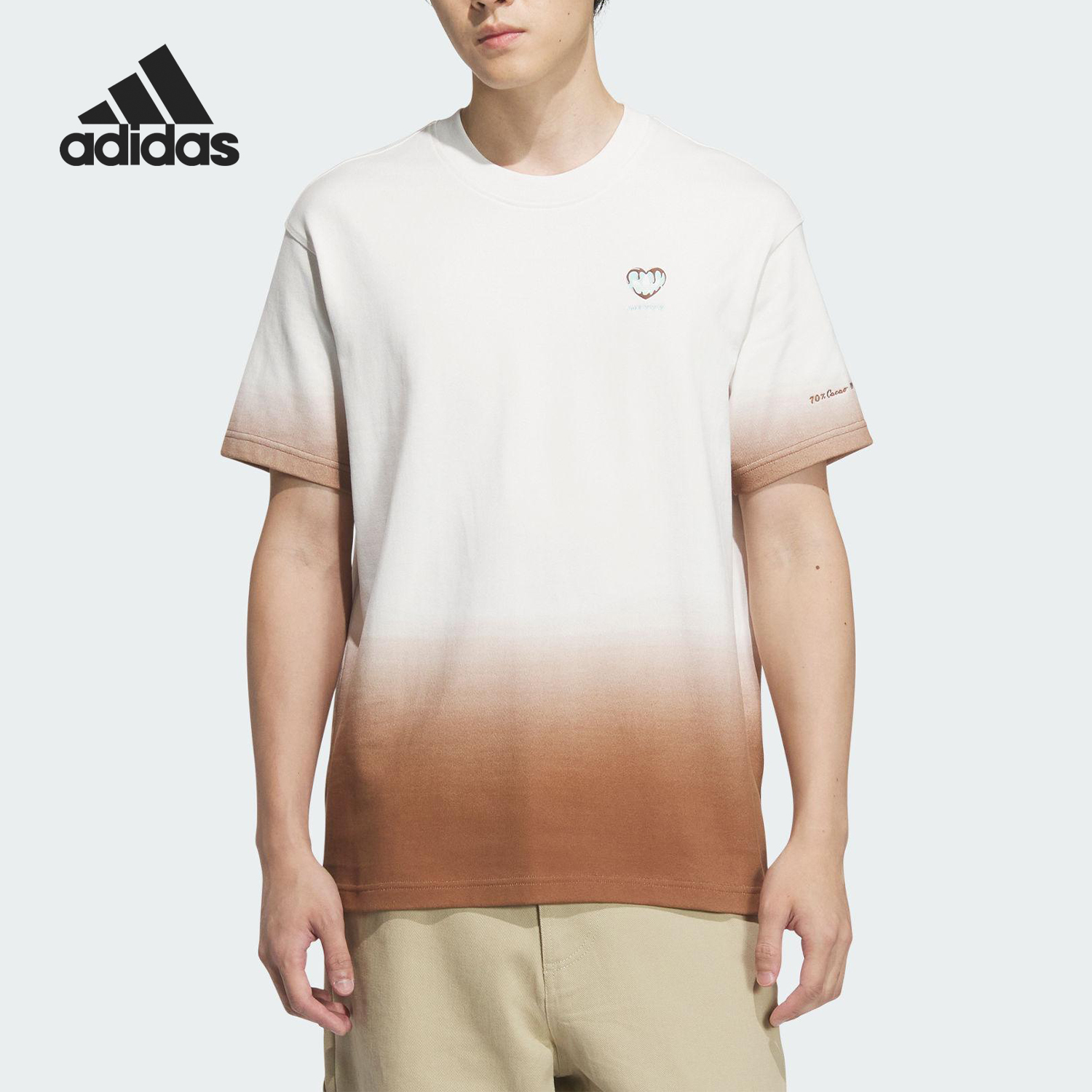Adidas/阿迪达斯正品夏季新款男士宽松透气休闲短袖T恤KB1921