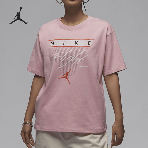 Nike/耐克正品Jordan Flight Heritage女士印花T恤FQ3241-607