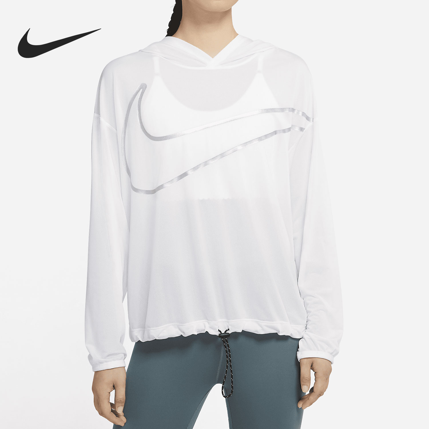 耐克女子训练运动连帽套头衫