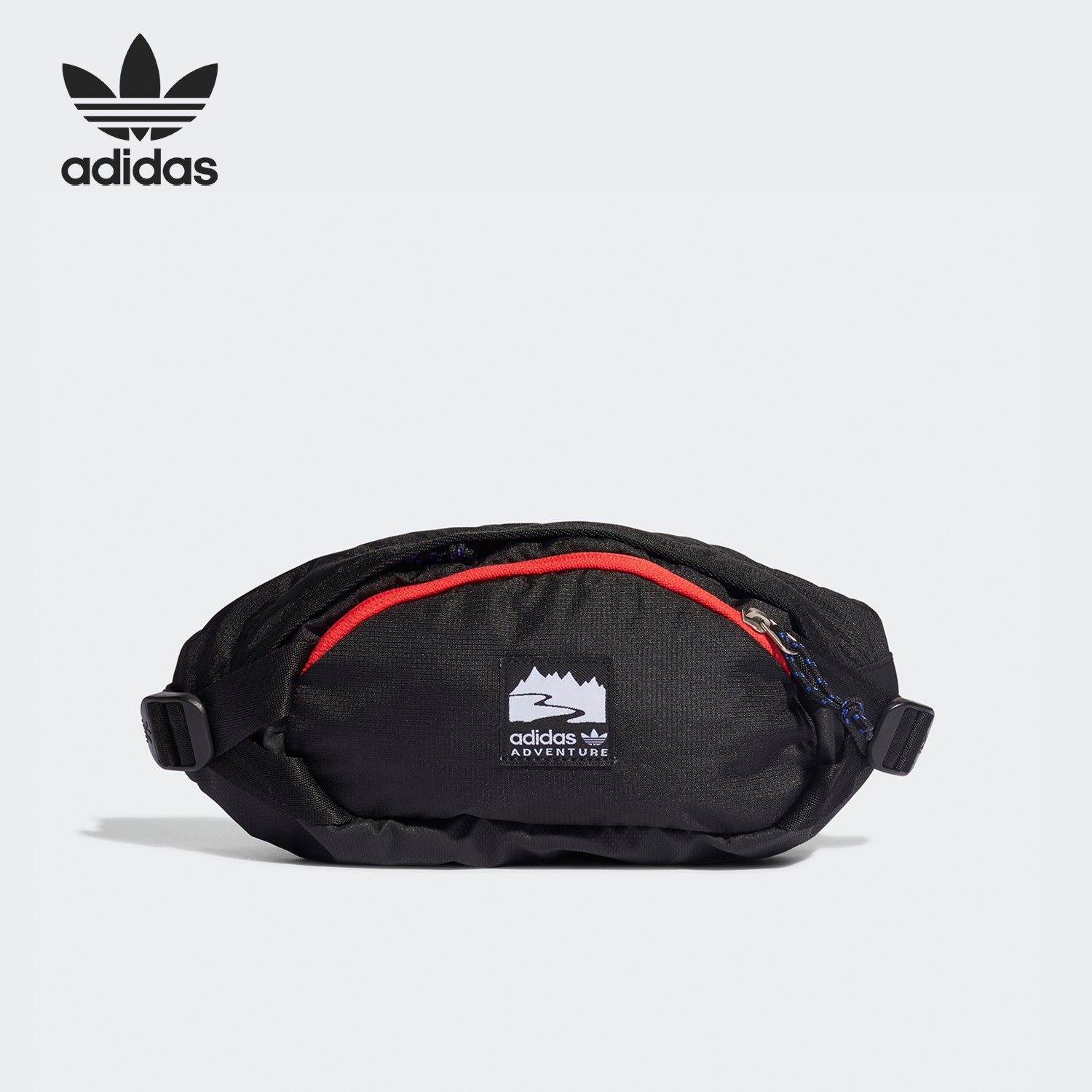 Adidas/阿迪达斯正品三叶草男女同款拉链轻盈运动挎包H22726