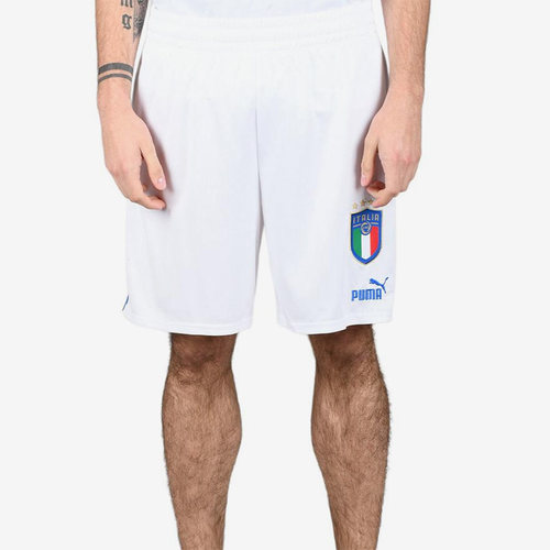 Puma/彪马正品男士纯色刺绣微标运动直筒足球短裤765668-08