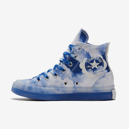 Converse匡威 果冻底蓝天白云高帮帆布鞋男女同款A02317C