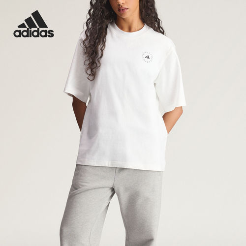 Adidas/阿迪达斯正品LOOSE T-SHIRT女士针织短袖T恤JZ0697