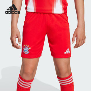 Adidas/阿迪达斯正品2025夏季款大童足球透气运动短裤JN8511