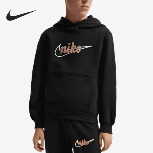 Nike/耐克正品纯色连帽套头长袖卫衣新款连帽卫衣IF2291-010