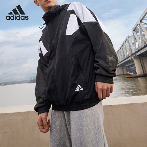 Adidas/阿迪达斯正品新款男子ST BRAND WVJK梭织外套 HE7472