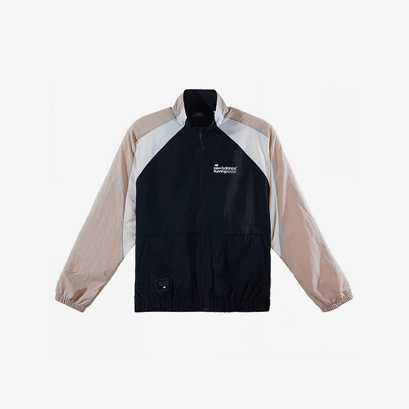 New Balance/NB正品新款男子撞色拼接运动夹克外套NAE12131-BK